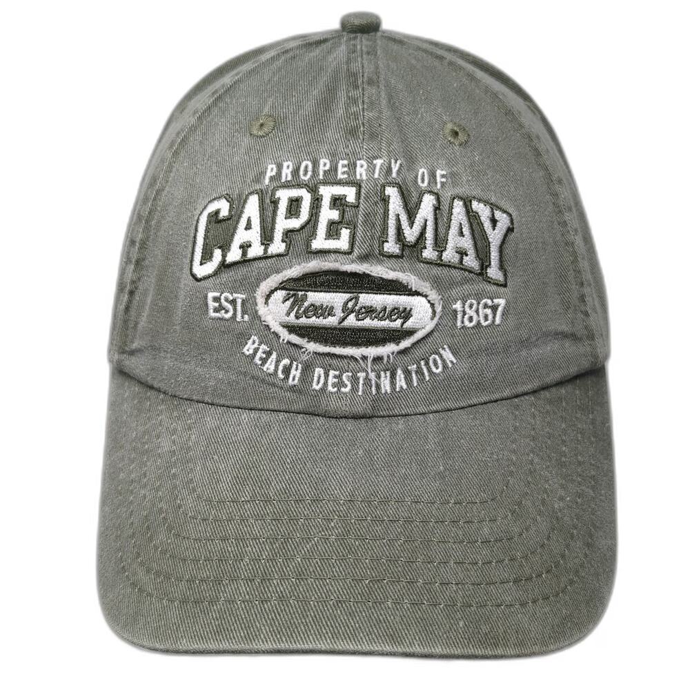 Royal Resortwear Cape May New Jersey Beach Destination Hat Green Baseball Cap